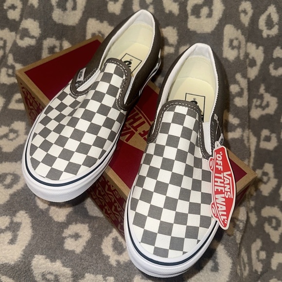 Vans Classic Slip-on Theory/Checkerboard Sneakers “Off the Wall” New 😍 - Picture 1 of 17